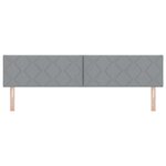Tête de lit vidaXL Design Blocs Diamant Gris clair 200 cm Tissu