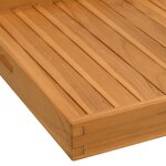 vidaXL Plateau de service 60x60 cm Bois de teck massif