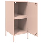 vidaXL Buffet rose 36x39x79 cm acier laminé à froid