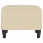 vidaXL Repose-pied Crème 60x50x41 cm Tissu