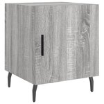 vidaXL Tables de chevet 2 Pièces sonoma gris 40x40x50cm bois d'ingénierie
