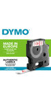 DYMO LabelManager cassette ruban D1 12mm x 7m Rouge/Blanc (compatible avec les LabelManager et les LabelWriter Duo)