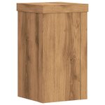 vidaXL Supports pour plantes 2 Pièces chêne artisanal bois d'ingénierie