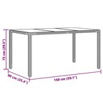 vidaXL Ensemble à manger de jardin coussins 5Pièces Noir Résine tressée