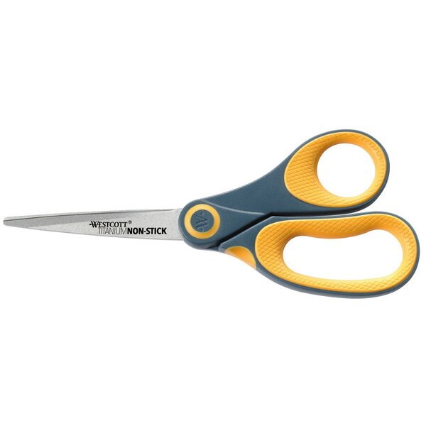 Ciseaux Anti-adhésifs pour droitiers - Bouts pointus - Longueur 20,4 cm
