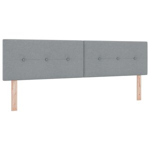 Tête de lit LED vidaXL capitonnée gris clair 90 cm en tissu