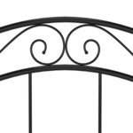 vidaXL Cadre de lit sans matelas noir métal 90x200 cm