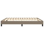 vidaXL Cadre de lit sans matelas taupe 160x200 cm tissu