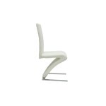 vidaXL Chaises à manger lot de 2 blanc similicuir