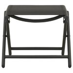 Salon de jardin meuble d'extérieur ensemble de mobilier 3 pièces textilène et aluminium noir 02_0016066