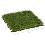 vidaXL Carreaux de gazon artificiel 22 Pièces Vert 30x30 cm