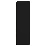 vidaXL Meuble TV mural noir 40 5x30x90 cm bois d'ingénierie