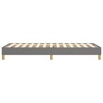 vidaXL Cadre de lit Gris foncé 90x190 cm Tissu