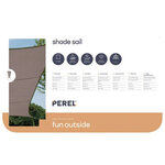 Perel Voile d'ombrage  hydrofuge  5 x 5 m  160 g/m²  polyester  carré  taupe
