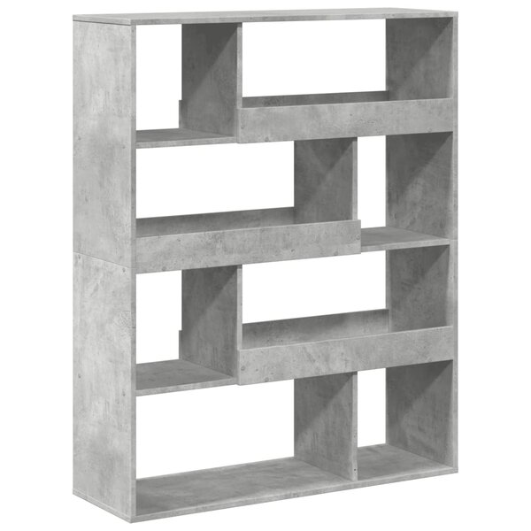 vidaXL Bibliothèque gris béton 100x33x125 5 cm bois d'ingénierie