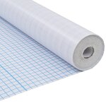 vidaXL Film pour fenêtre dépoli design à rayures 0 9x20 m PVC