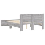 vidaXL Cadre de lit sans matelas sonoma gris 120x200 cm