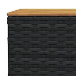 vidaXL Salon de jardin 9 Pièces avec coussins noir résine tressée