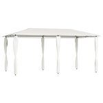 vidaXL Belvédère avec revêtement de poteaux 2 98x5 3x2 59 m 160 g/m²