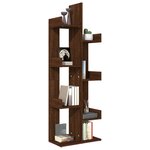 vidaXL Bibliothèque 48x25 5x140 cm Chêne marron Bois d'ingénierie
