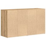 Buffet vidaXL Chêne artisanal Bois d'ingénierie 120 x 36 x 69 cm