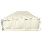 vidaXL Coussin de Palette pour Banc Crème 200x40x8 cm Tissu Oxford