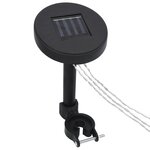 vidaXL Guirlande lumineuse à LED avec panneau solaire pour belvédère