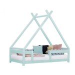 Lit cabane enfant TAHUKA 90 x 190 bleu clair