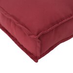 vidaXL Coussins de Palette pour Banc 2 Pièces Bourgogne 200x40x8 cm Tissu Oxford