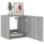 vidaXL Meubles TV muraux et lumières LED 2Pièces sonoma gris 40 5x35x40cm
