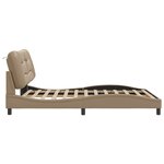 vidaXL Cadre de lit avec LED sans matelas cappuccino 160x200 cm