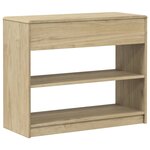 vidaXL Table console SAUDA chêne 89 5x36 5x73 cm bois de pin massif