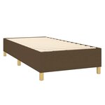 vidaXL Cadre de lit sans matelas marron foncé 90x200 cm tissu
