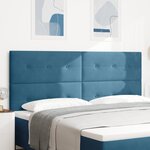 Tête de lit capitonnée bleu foncé 200 cm en velours