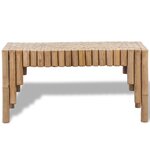 vidaXL Table basse Bambou