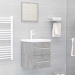 vidaXL Armoire d'évier Gris béton 41x38 5x48 cm Bois d’ingénierie