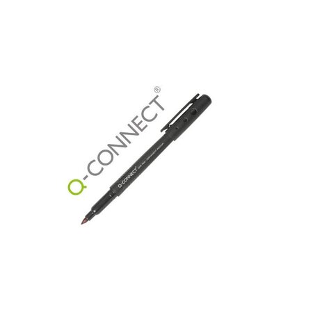 Stylo-feutre ohp pen permanent pointe moyenne cd/dvd plastique coloris noir x 100 Q-CONNECT