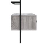 vidaXL Meuble TV mural sonoma gris 100 5x30x51 cm bois d'ingénierie