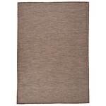vidaXL Tapis à tissage plat d'extérieur 160x230 cm Marron
