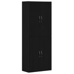 Armoires vidaXL 2 Pièces Chêne Noir 69 5x34x180 cm Bois d'ingénierie