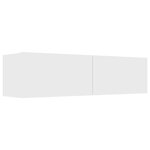 vidaXL Meuble TV Blanc 120x30x30 cm Bois d’ingénierie