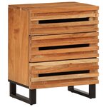 vidaXL Table de chevet 50x34x62 cm bois d'acacia solide