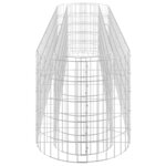 vidaXL Lit surélevé à gabion Fer galvanisé 260x50x50 cm