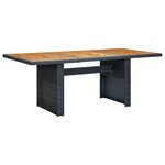 vidaXL Ensemble à manger d'extérieur 9 Pièces et coussins résine tressée