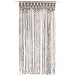 vidaXL Rideau en macramé Taupe 140x240 cm Coton