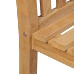 vidaXL Chaises d'extérieur 2 Pièces Bois de teck solide