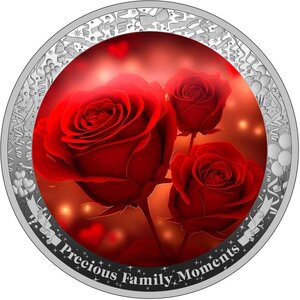 Pièce de monnaie en Argent 1000 Francs g 31.1 (1 oz) Millésime 2025 Precious Family Moments ROSE