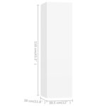 vidaXL Ensemble de meubles TV 4 Pièces Blanc Bois d'ingénierie