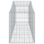 vidaXL Paniers à gabions arqués 6 Pièces 200x50x60/80 cm Fer galvanisé