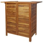 vidaXL Ensemble de bar de jardin 3 Pièces Bois d'acacia solide